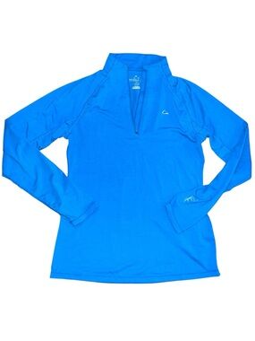 Paradox Women’s Medium Blue Merino Wool Blend Long Sleeve Base Layer Top M Hike
